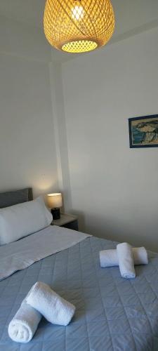 Antissa House in Carpe Diem Villas and Housesにあるベッド
