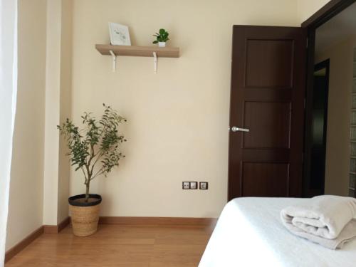 Postel nebo postele na pokoji v ubytování Alojamiento Los Naranjos