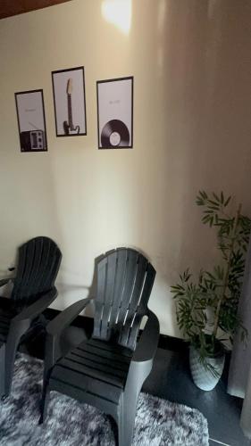 Χώρος καθιστικού στο Casa de Inhô