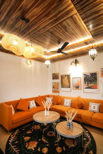 Posezení v ubytování Timber Luxe Atelier
