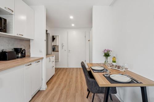 Η κουζίνα ή μικρή κουζίνα στο Apartment Bissingen