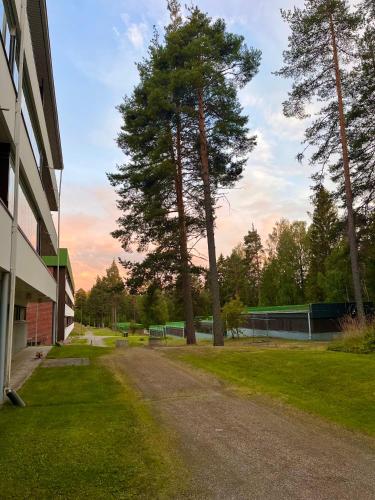 Κήπος έξω από το Premium stay for three with balcony in Uimaharju
