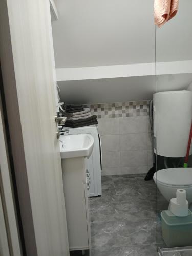 Kuchyň nebo kuchyňský kout v ubytování Studio Mina