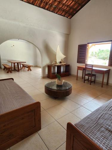 Voodi või voodid majutusasutuse Sítio Lagoa das Libélulas toas