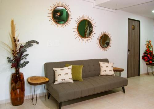 Un lugar para sentarse en Bohemia Boutique Hostel
