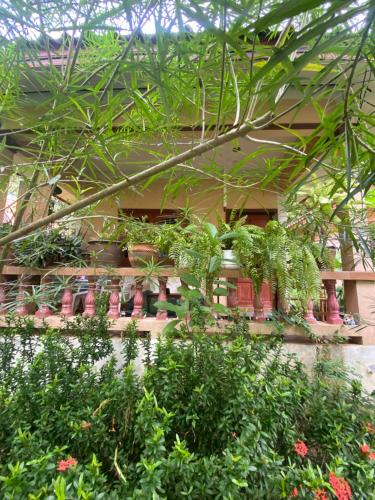 O grădină în afara Mandala bungalow at Ya Nui beach