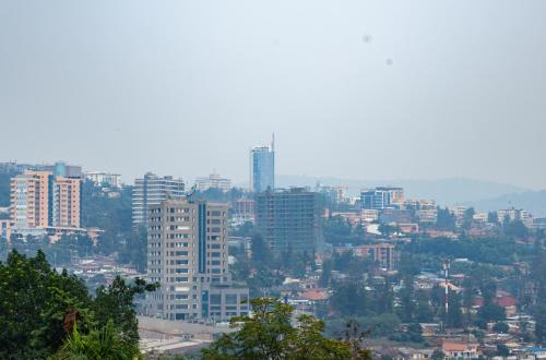 Nespecifikovaný výhled na destinaci Kigali nebo výhled na město při pohledu z penzionu