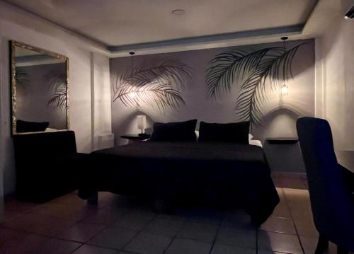 Ένα ή περισσότερα κρεβάτια σε δωμάτιο στο La Puerta Blanca #3