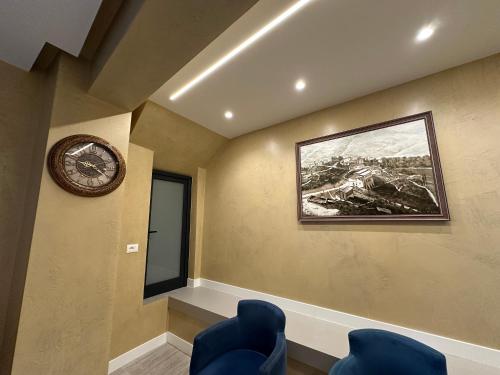 Χώρος καθιστικού στο Hotel Gramozi