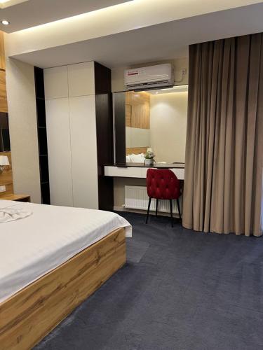 Кровать или кровати в номере Energy hotel Tashkent