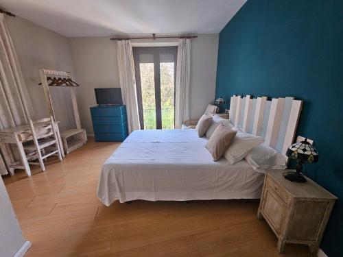 Katil atau katil-katil dalam bilik di Hostal San Martin