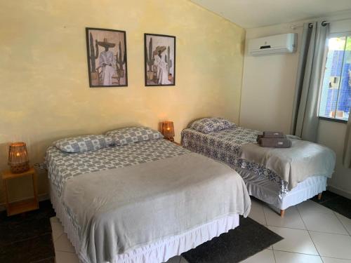 Katil atau katil-katil dalam bilik di Pousada Viva Barra - Barra Grande - Piauí