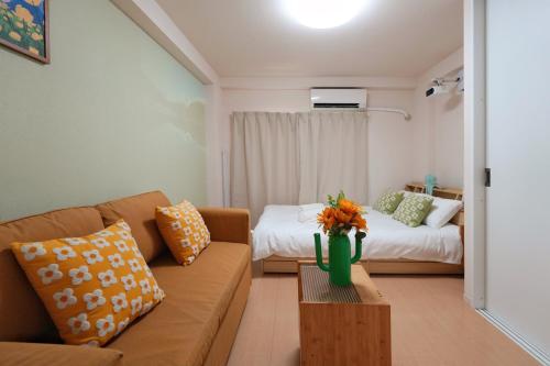 Χώρος καθιστικού στο Home Story in Tokyo Hirai&新宿-Ueno-秋葉原まで直通&東京屋語
