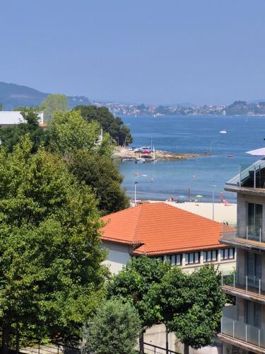 Baiona, playa céntrico