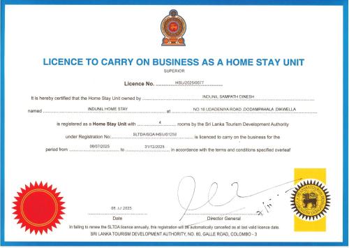 a webpage for a home stay unit with a document at Indunil place hiriketiya in Dickwella