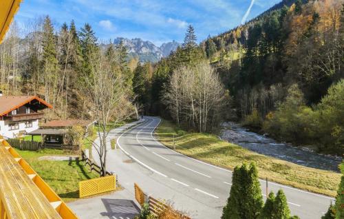 a winding road in the middle of a mountain at Ferienwohnung Marianne in Annaberg im Lammertal