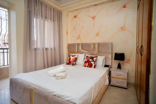 Postel nebo postele na pokoji v ubytování Appartement à Tanger proche Plage et centre-ville