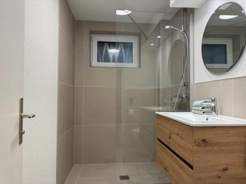 Koupelna v ubytování Retro-Familienidyll in Kappishäusern - Natururlaub auf der Schwäbischen Alb