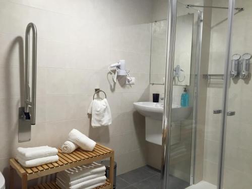 Koupelna v ubytování Apartamentos Jurramendi - Los Arcos