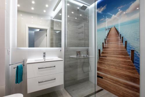Kúpeľňa v ubytovaní Apartament Nadmorski Gold