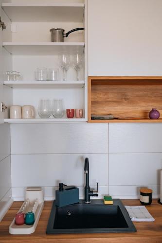 The Nook Zlatiborにあるキッチンまたは簡易キッチン