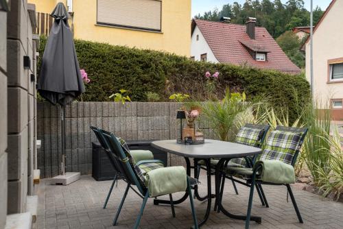 Patio nebo venkovní prostory v ubytování Ferienwohnung Kühlmeyer