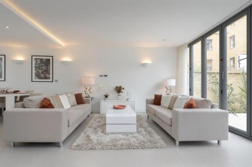 Χώρος καθιστικού στο Luxury 4 bed home in Central London