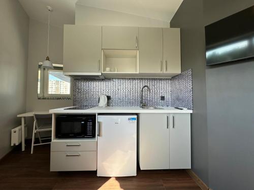 Una cocina o cocineta en Jovarelis