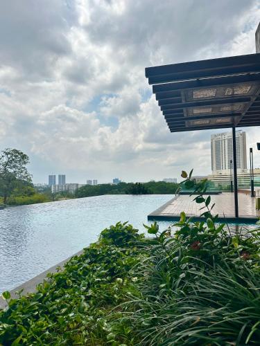 Landskap semula jadi dekat dengan apartmen