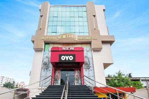 a building with a sign that reads msg at Hotel O New Tulip Santragachi Junction in Kolkata