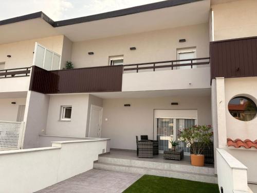a rendering of a house with a balcony at Casa Manolo in Luanco
