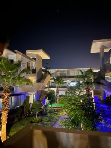 Bygningen som feriehuset ligger i