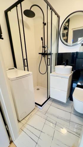 Koupelna v ubytování Przyjazny Kąt