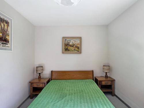 Ένα ή περισσότερα κρεβάτια σε δωμάτιο στο Chalet Lilette