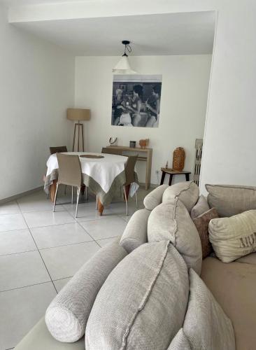 Zona d'estar a La Maison Blanche