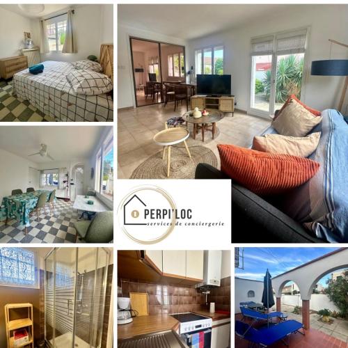 Ένα ή περισσότερα κρεβάτια σε δωμάτιο στο Canétoise Hacienda