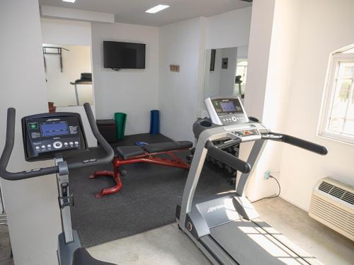 Fitness centrum a/nebo fitness zařízení v ubytování Boutique Hotel La Cordillera
