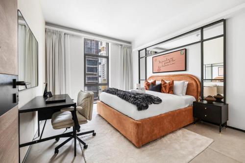 Stylish 1BR with Work Desk, Pool and Gym