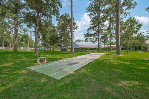 a park with a skateboard ramp and a bench at "Fitz-Just-Right" Family-Friendly Fun, Games! in Honea