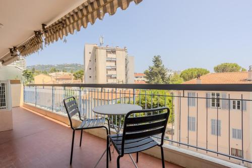 Cannes 2 pièces lumineux terrasse ensoleillée