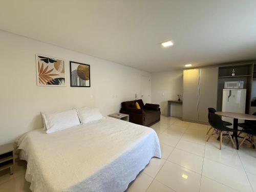 Postel nebo postele na pokoji v ubytování Apartamento Completo no Centro - SPMB02