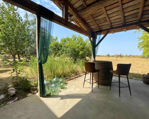 Κήπος έξω από το Domaine Rauly