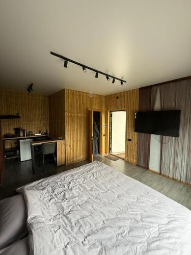 Dapur atau dapur kecil di GlampingDomik