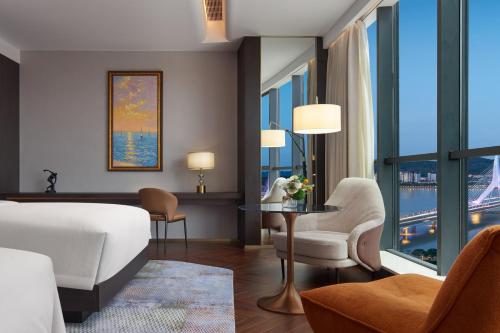 Jin Jiang International Hotel Mianyangにあるシーティングエリア