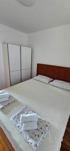 Postel nebo postele na pokoji v ubytování EA1 Jablaničko jezero
