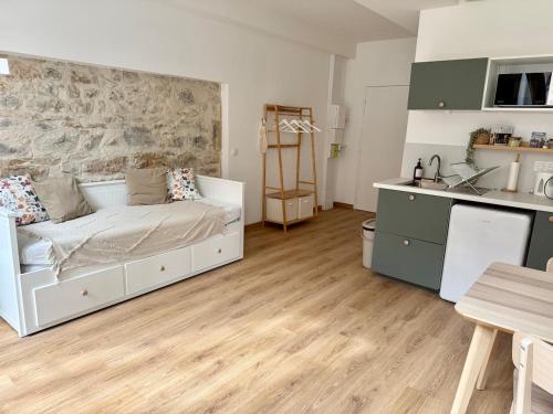 Kuchyň nebo kuchyňský kout v ubytování L Atelier Diderot