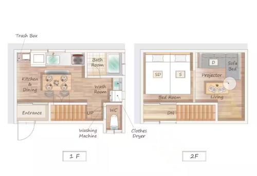 Japan Tokyo Ueno Ikebukuro private house 5Ppl 3Bed 37m2 for Family