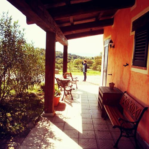 Zahrada ubytování Agriturismo Pedru Caddu