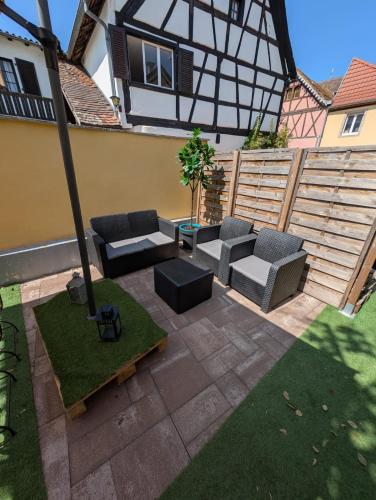 Zahrada ubytování Maison typique 3 chambres entre vignes et montagnes - SPA - Route des vins proche Eguisheim