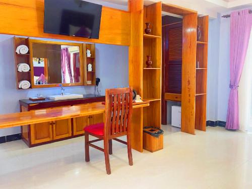 Μια τηλεόραση ή/και κέντρο ψυχαγωγίας στο Cheata Suite Villa